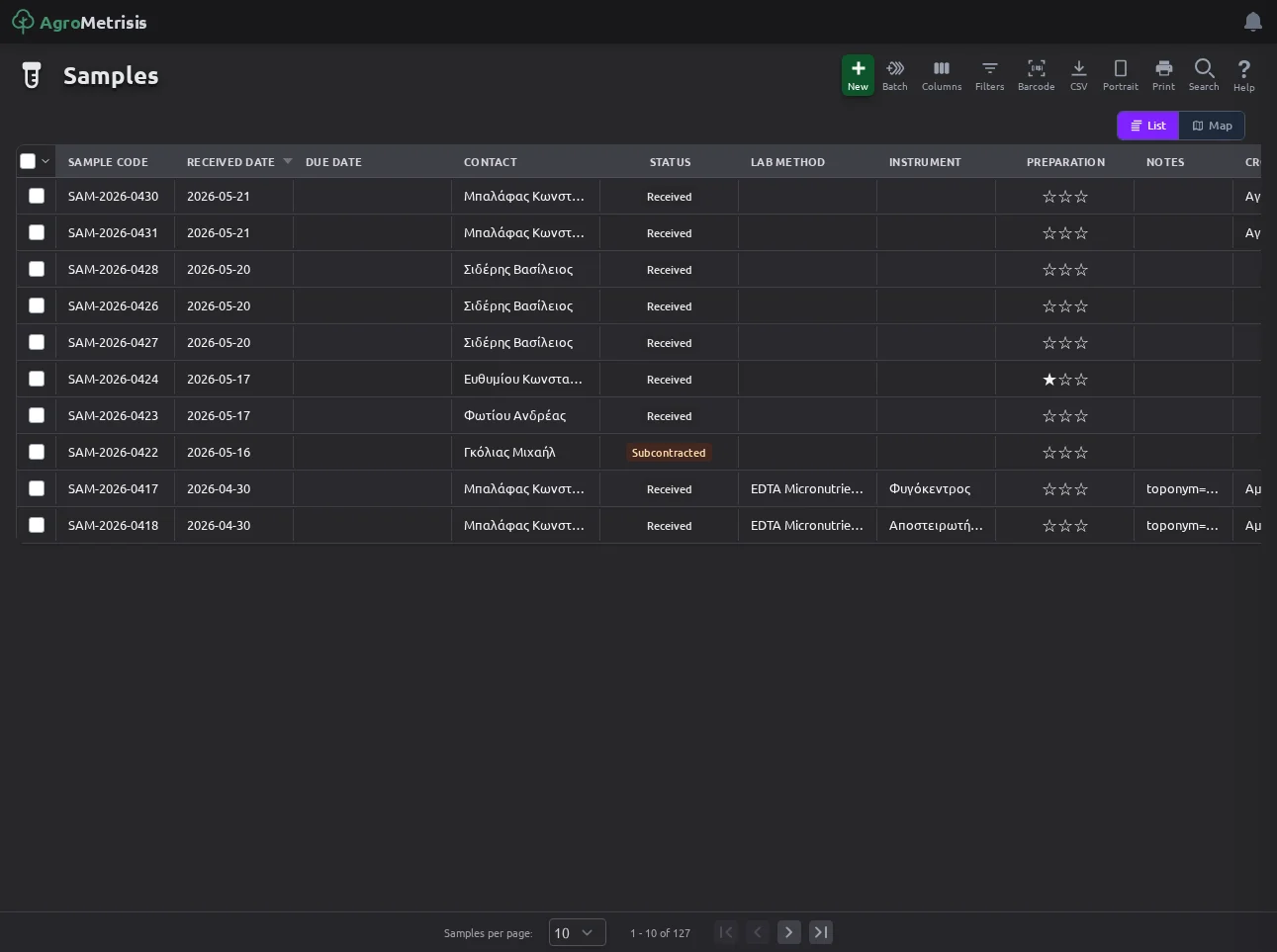 Complete Sample Tracking